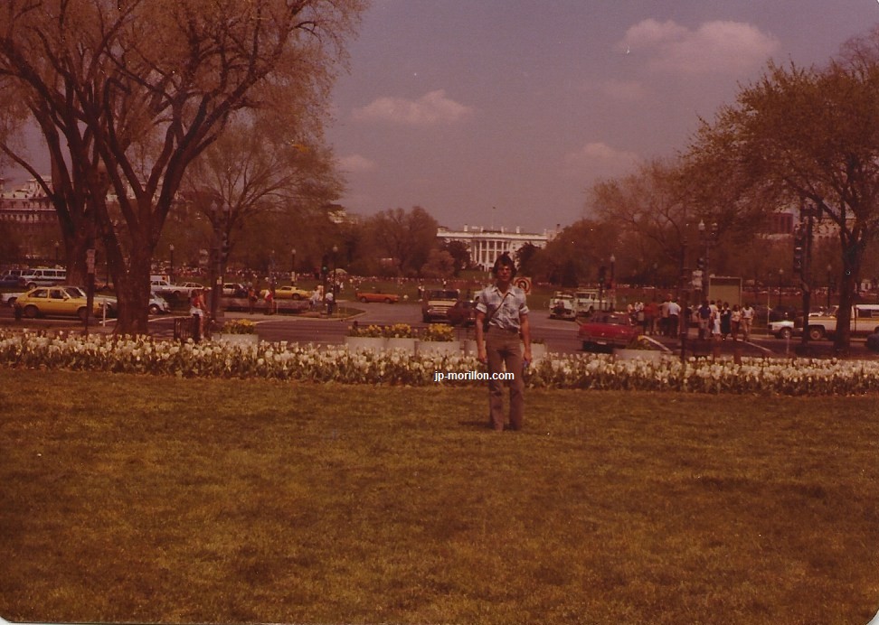 Jean-Paul Morillon, Washington 05.1980, devant la Maison Blanche