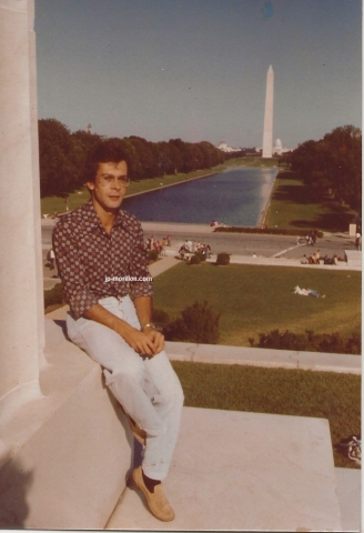 Jean-Paul Morillon, Washington 10.1979, devant le Mall, le Washington Memorial, le Capitol et l'Obélisque