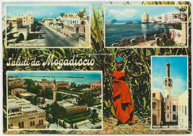 Somalie, Mogadiscio, carte postale écrite en 1968