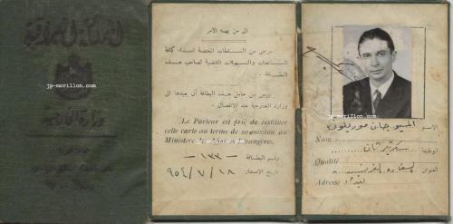 Royaume d'Irak, carte diplomatique Jean Morillon